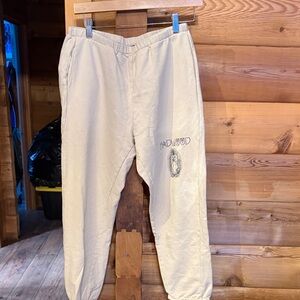 Badwood unisex Cream Jogger Pants